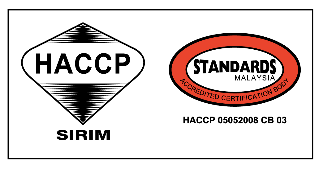 CERTIFIED TO MS 1480 : 2019<br>CERT. NO. : HACCP 00224